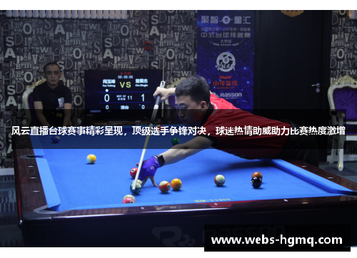 风云直播台球赛事精彩呈现，顶级选手争锋对决，球迷热情助威助力比赛热度激增